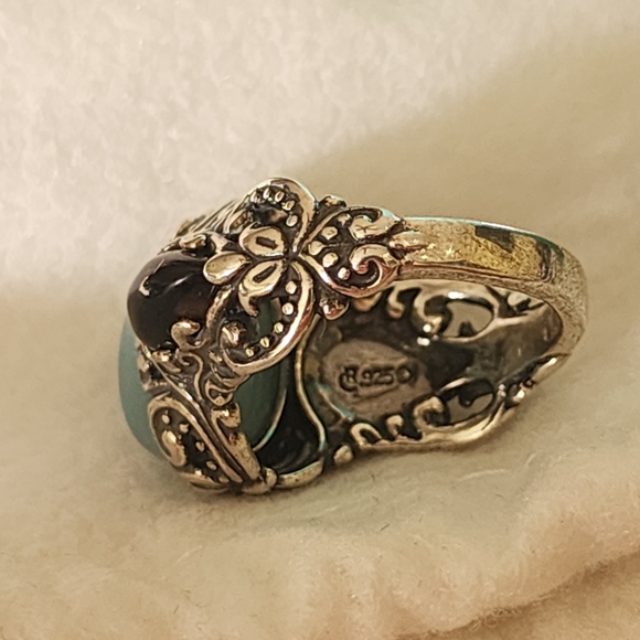 Carolyn Pollack Relios Bundle Sterling Silver Ring Sz 7 W Box & Heish Necklace - Picture 10 of 14